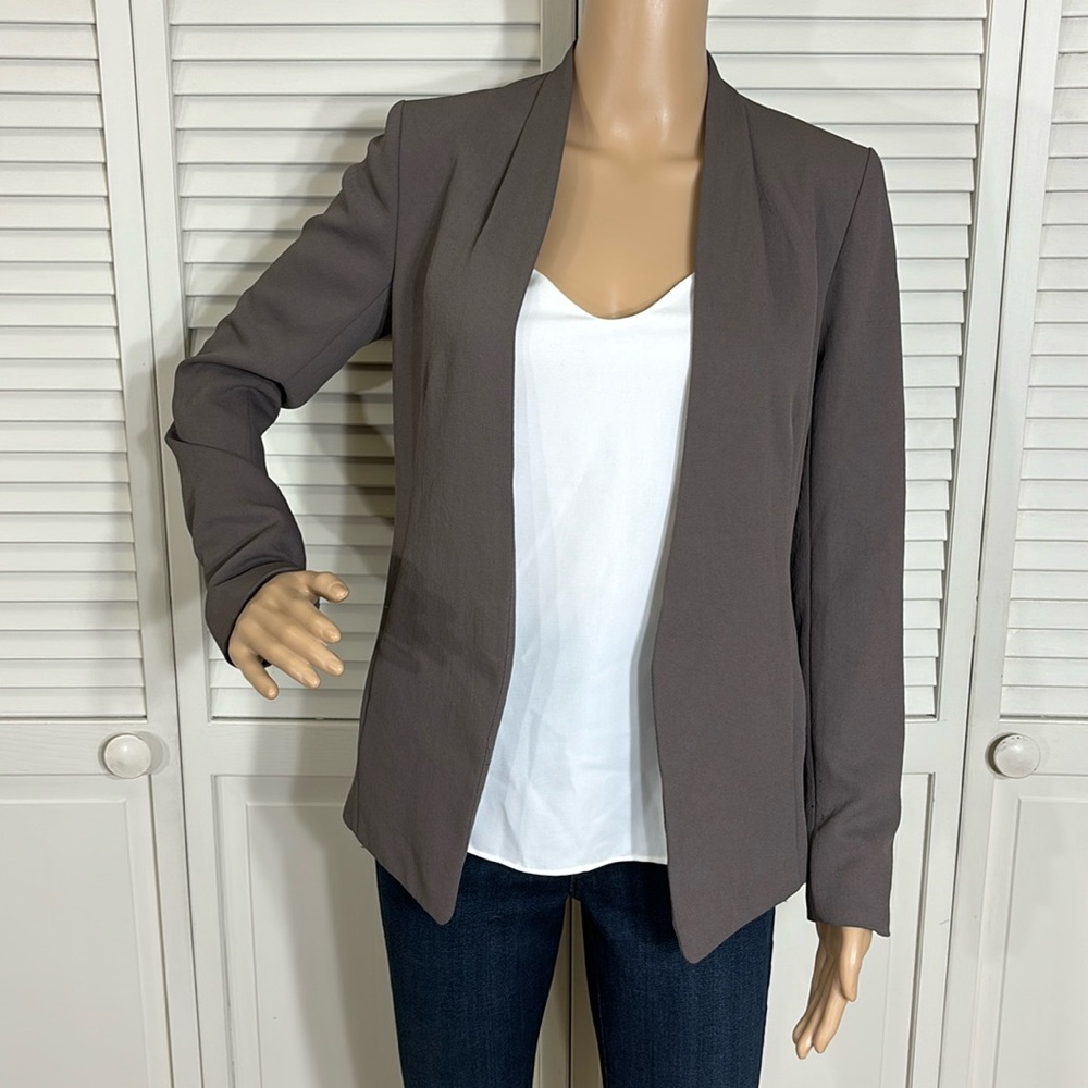 Babaton Aritzia Keith Draped Blazer Jacket in Olive Green Size 2